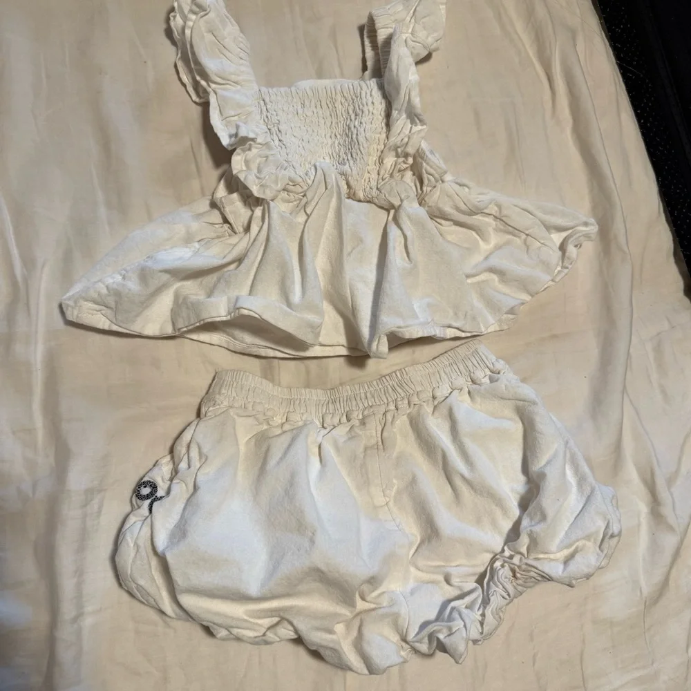 Habitual White and‎ Black Embroidered Baby Outfit​